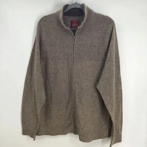 Tommy Bahama Men’s Full Zip Wool Blend Sweater Size XL